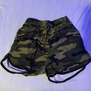 Cotton Camo Shorts…. NEVER WORN